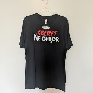 Secret Neighbor Tiny Build Tee Shirt New Black Large